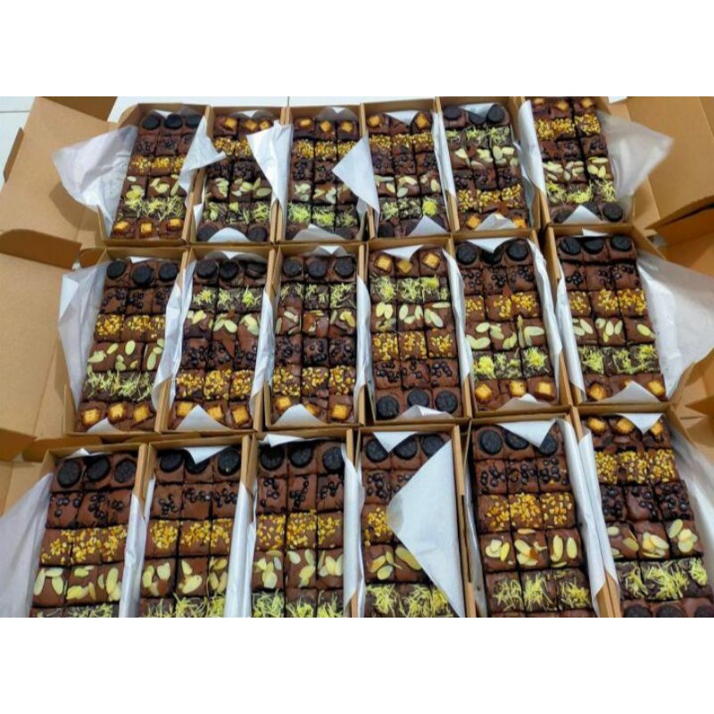 

brownies sekat , brownies fudgy, brownies panggang