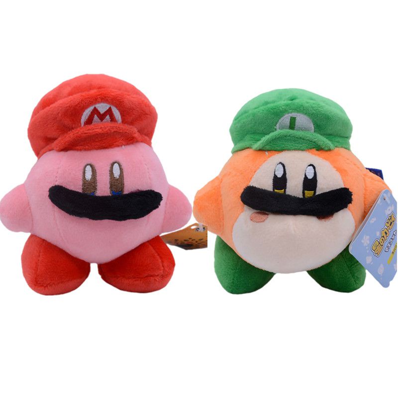 Mainan Plush Kirby Waddle Dee Lembut Dan Dapat Di Peluk Dengan Topi Mario Luigi Untuk Waktu Bermain Anak Dan Gamer