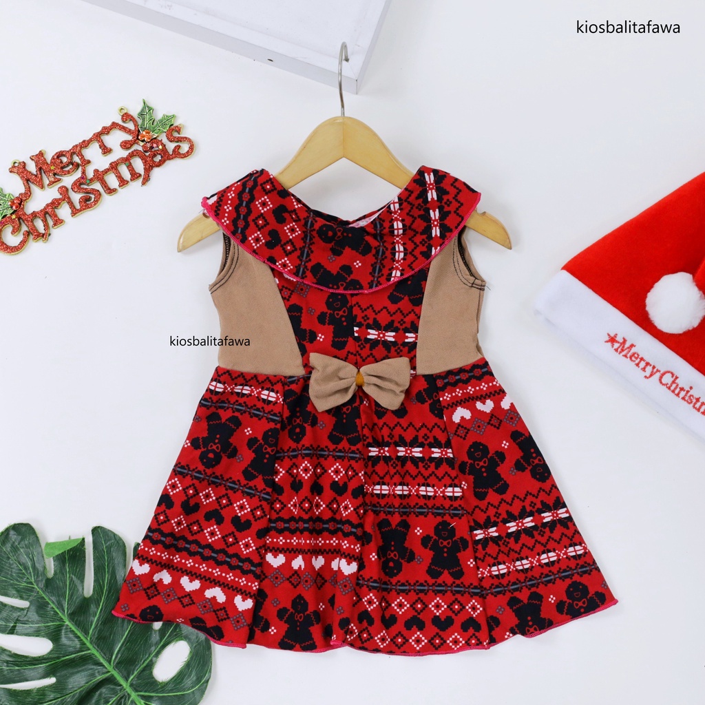 [NATAL] Dress Cantika size Bayi - 3 Tahun / Dres Yukensi Baju Anak Perempuan Gaun Murah Grosir