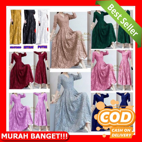 Dres Wanita Murah Cewek Natal Terbaru Viral Brukat Dewasa Natalan Import 2022 Kekinian Dress Maxi Ca