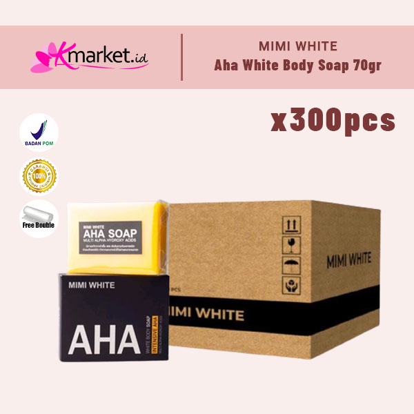 AHA Mimi White Bright Body Soap 70 GR - 300pcs