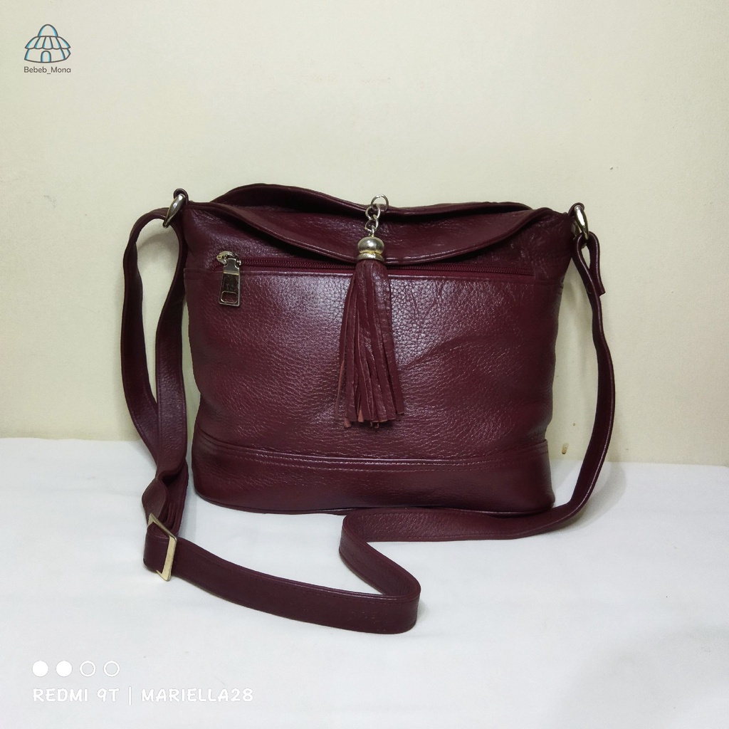 PRELOVED SLING BAG KULIT ASLI CAMBIO NETT