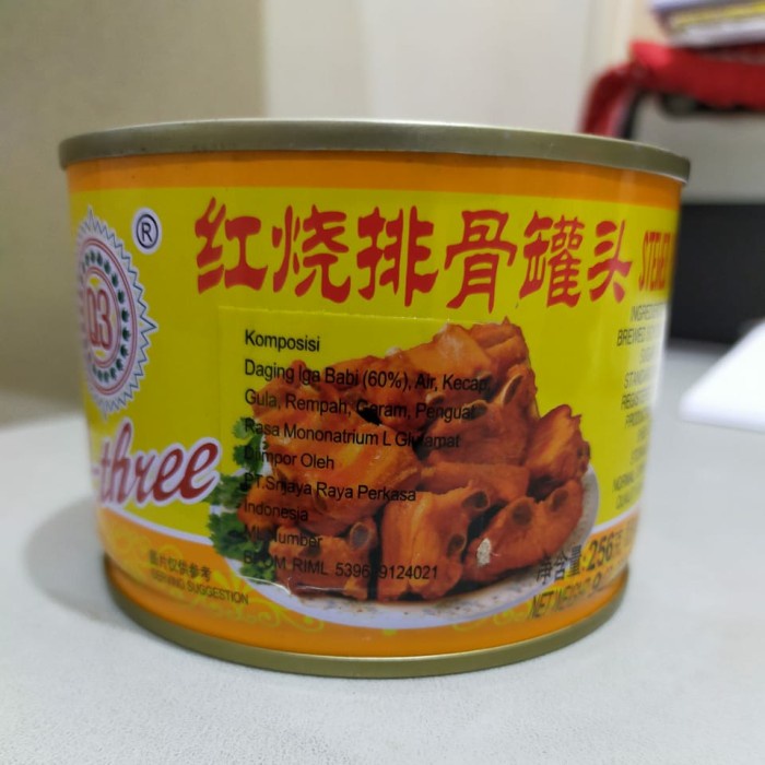 

NEW Q3 Stewed Pork Iga Babi/ Paikut kaleng (Non halal)