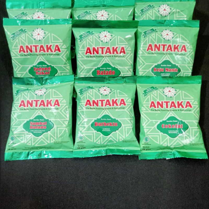 

bubuk tabur ANTAKA 100 gram sambal balado jagung bakar keju manis coklat barbeque
