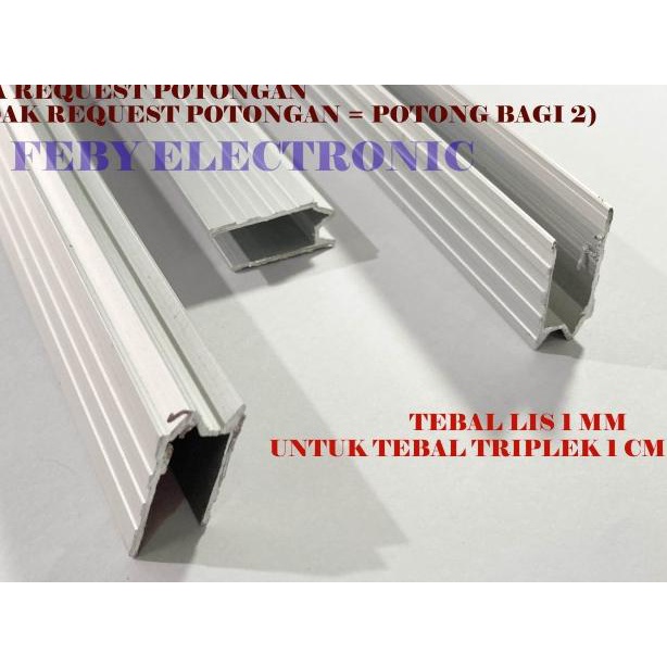 Lis M alumunium box hardcase siku harkes (1 batang 3 meter)