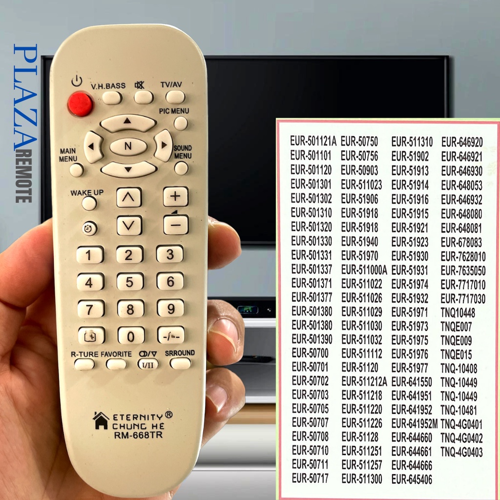 REMOTE TV TABUNG PANASONI 668TR MULTIFUNGSI LANGSUNG PAKAI TANPA SETTING
