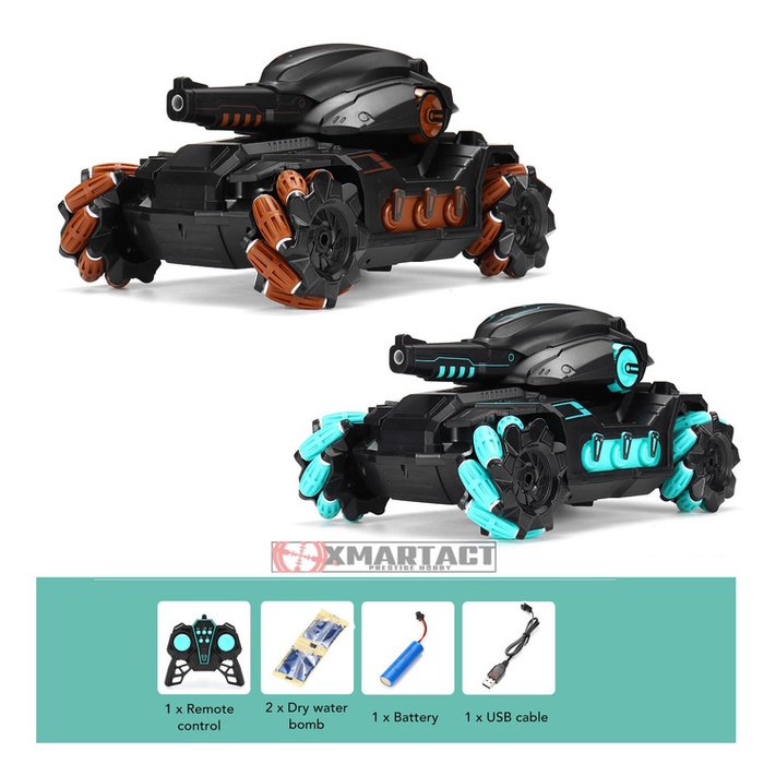 Remote Control RC Stunt Car Electric Water Gel Blaster Bomb Tank