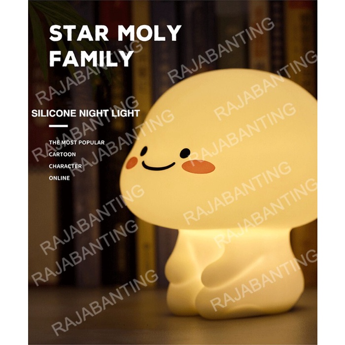 Lampu Pentol Quby Lamp Silicone Lamp Lampu Tidur