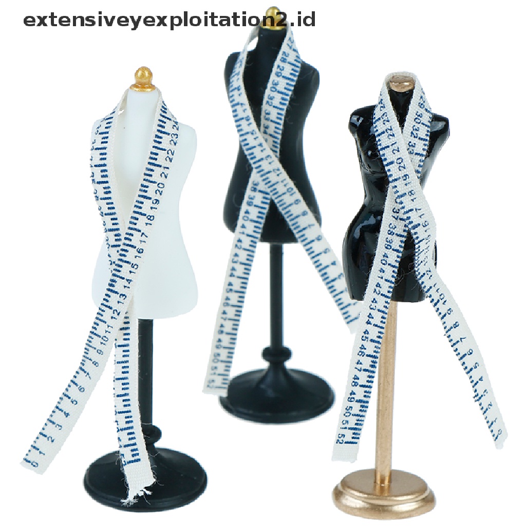 Set Mainan Boneka Manekin + Penggaris Skala 1: 12 Untuk Anak Perempuan