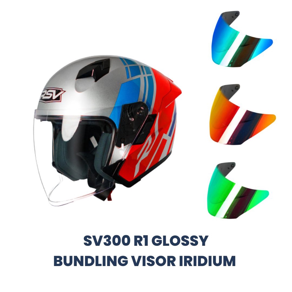 HELM RSV SV300 R1 GLOSSY BUNDLING VISOR IRIDIUM