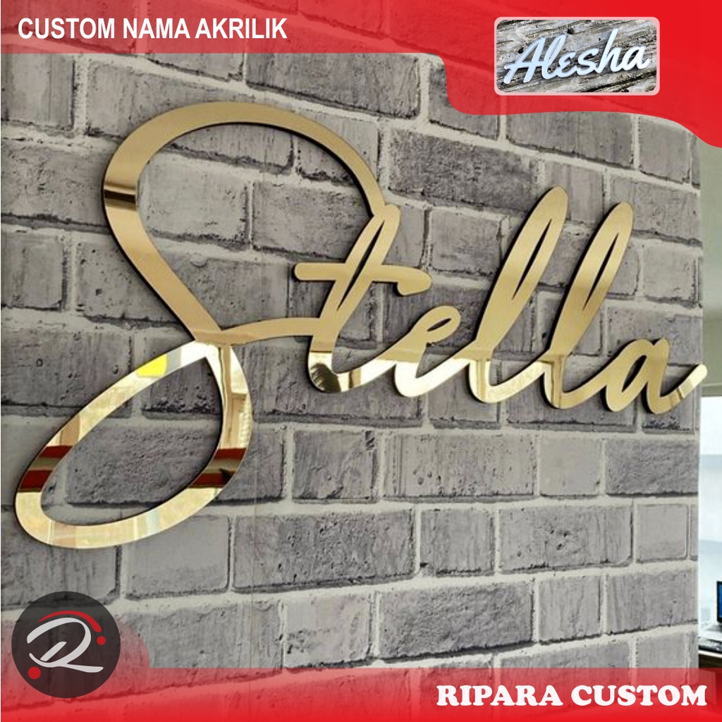 Huruf akrilik timbul . Akrilik huruf timbul . Custom huruf akrilik . Akrilik custom nama . papan nam