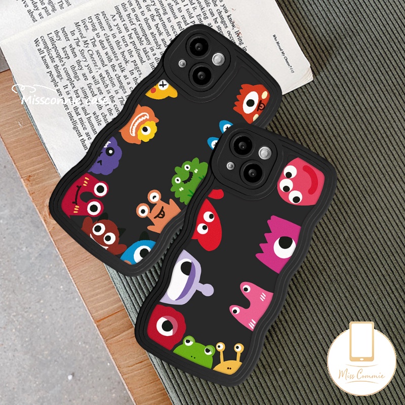 Soft Case Desain Kartun Monster Kecil Lucu Untuk iPhone 11 14 12 13 Pro Max 6 6s 7 8 Plus 14 Plus XR X XS Max SE 2020