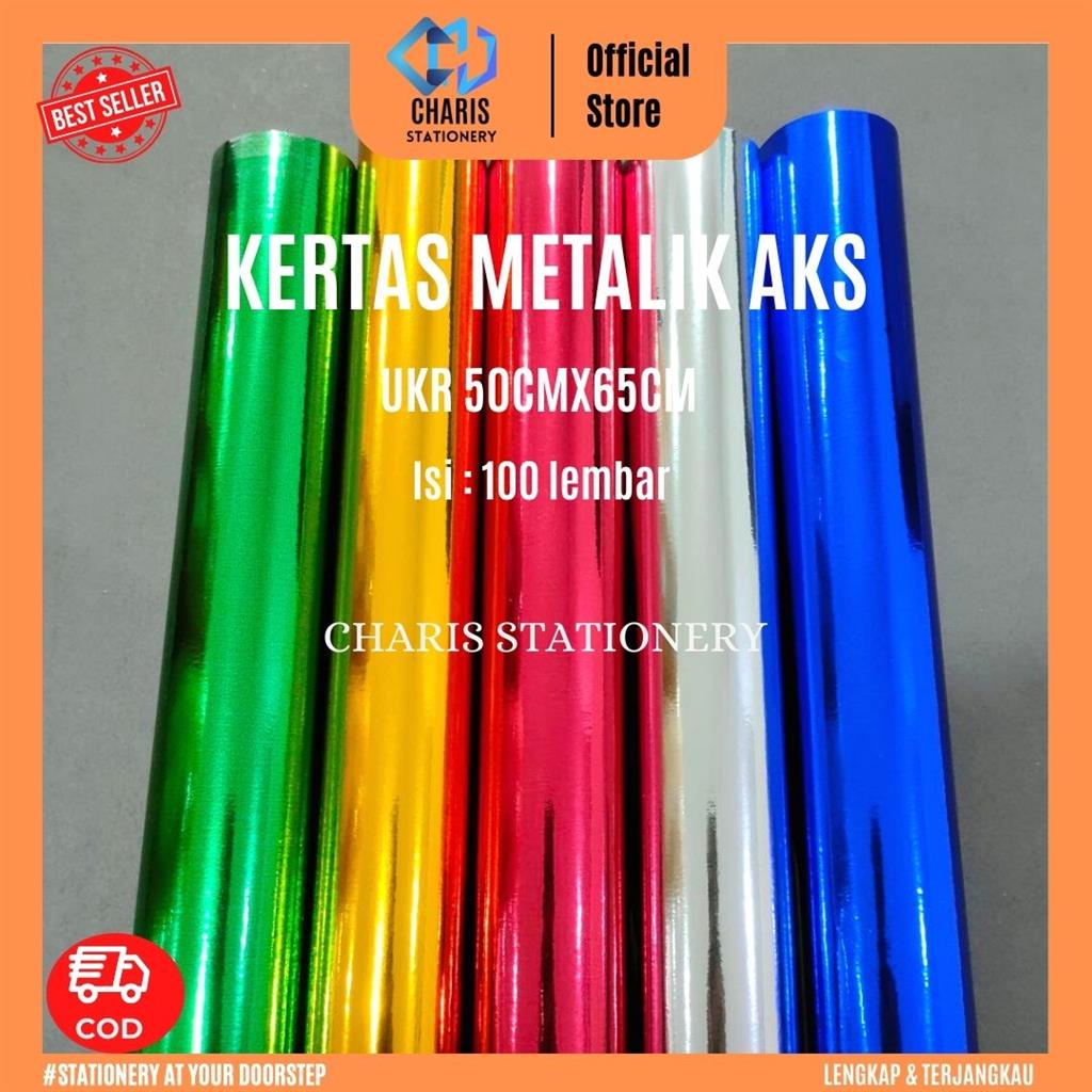 

CHARIS STATIONERY - Kertas Emas/Metalik AKS (100 Lembar/Pak)