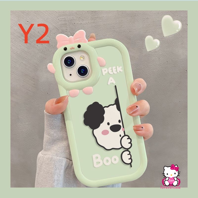 Casing OPPO A17 A15 A12 A95 A77 A57 A54 A77s A16K A16 A76 A96 A3s A55 A5s A7 A74 A16E A53 A31 A5 A92 A9 7boo 3D Case Lensa Desain Monster