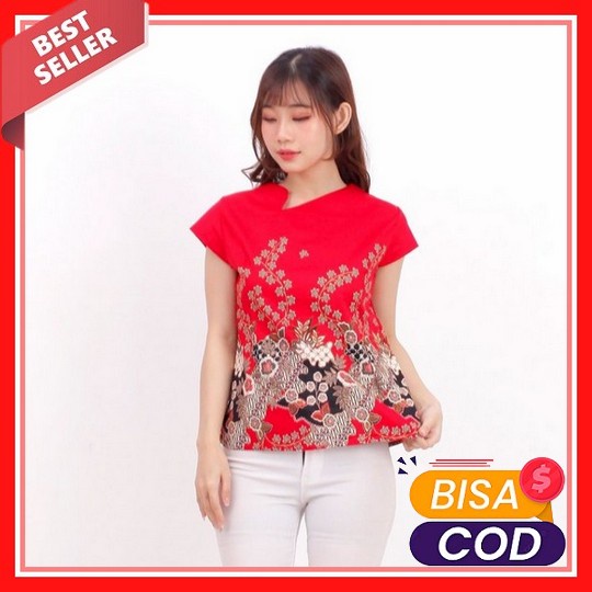 Gauri Blouse | Blouse Batik Wanita | Batik Kerja | Batik Andini Batik Wanita Atasan Wanita Batik Ter