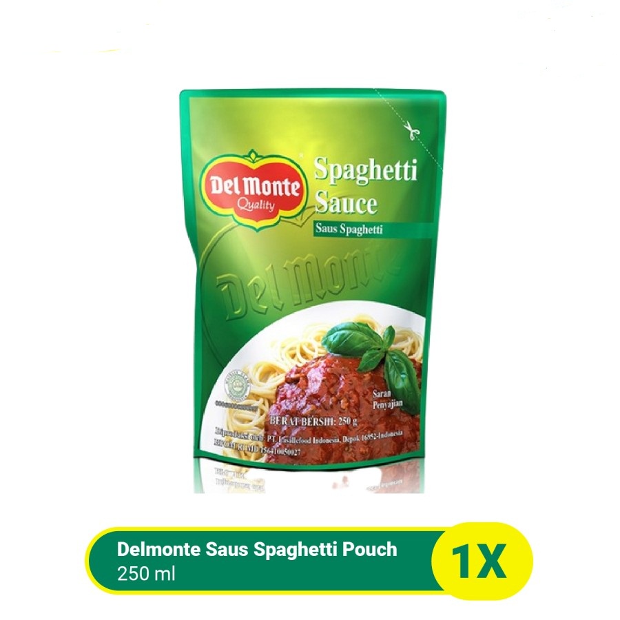 SAUS SPAGHETTI DEL MONTE POUCH 250GR DELMONTE SPAGHETI SAUCE