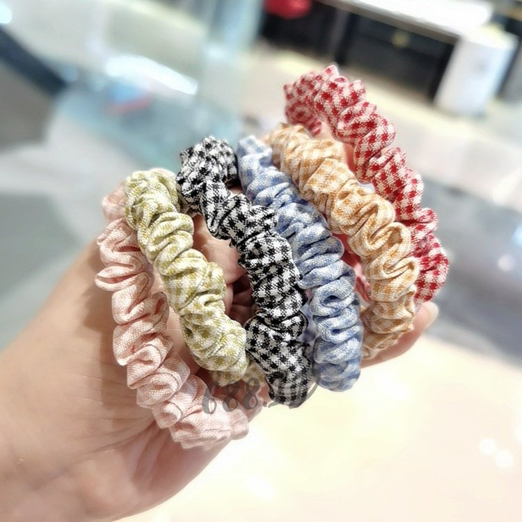 Ikat Rambut Scrunchie Anak Perempuan Wanita Dewasa Fashion Korea Aksesoris Kunciran Karet Iket Rambut  Lucu Elastis KCR 09