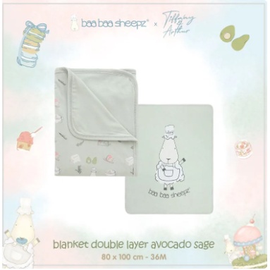 Baa Baa Sheepz x Tiffany Double Layer BLANKET Chef BaaBaa 36M
