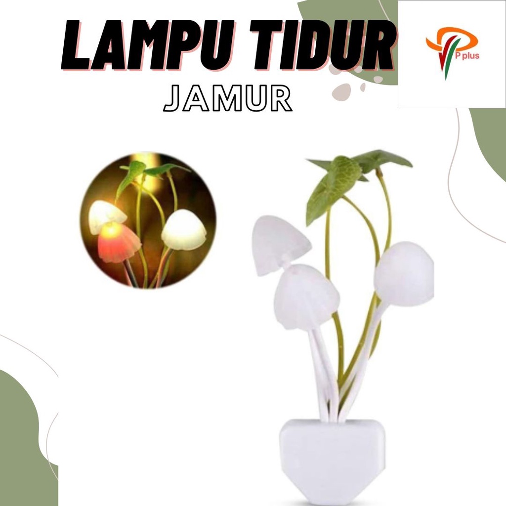 [ Pplus ]Lampu Tidur Jamur Avatar SENSOR CAHAYA / Lampu Tidur LED