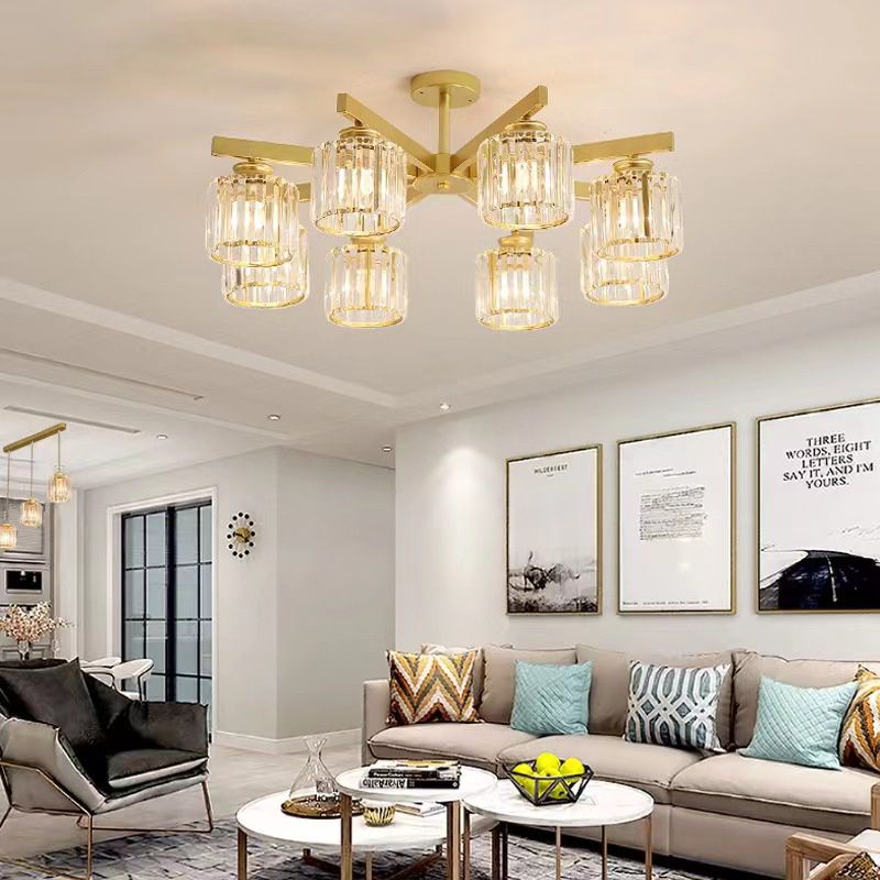 LAMPU GANTUNG GAYA MODERN MEWAH GLAMOUR HOME METAL GOLD HITAM MODERN MINIMALIS NORDIC BESI AKRILIK  