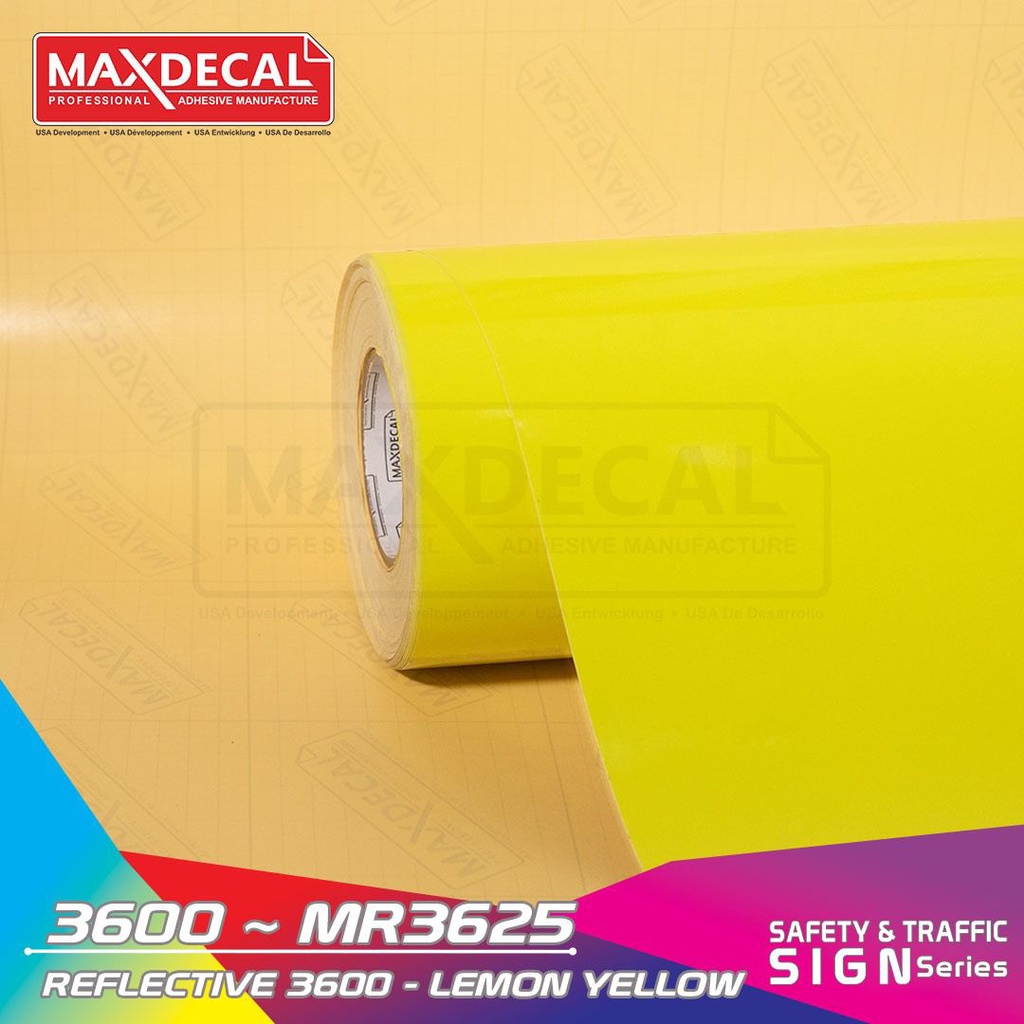 

[Meteran] Maxdecal Reflective Scotlite 3625 Brimstone Yellow 60cm