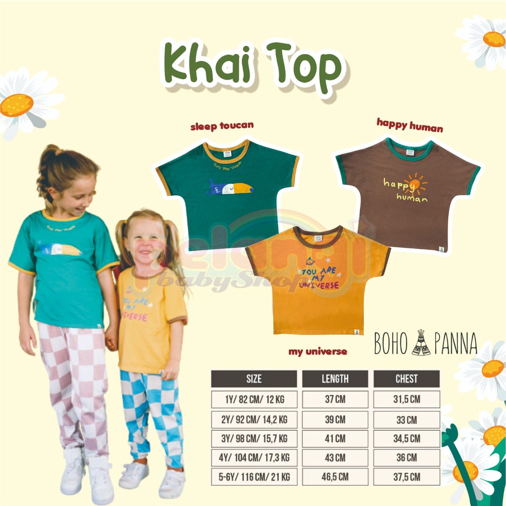 BOHOPANNA- Khai Top Boho Panna- Atasan