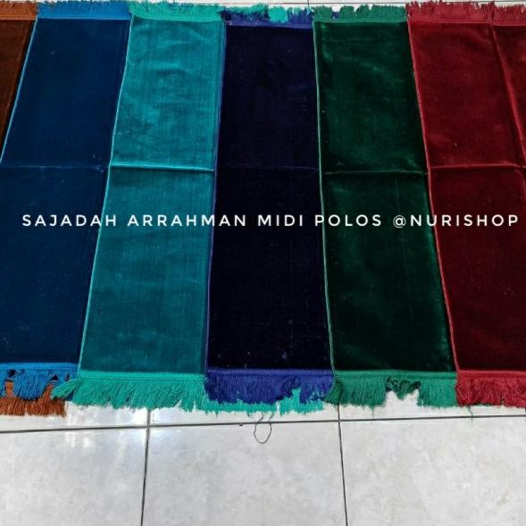sajadah polos arrahman tanpa motif buku tebal turkiye 53x105cm