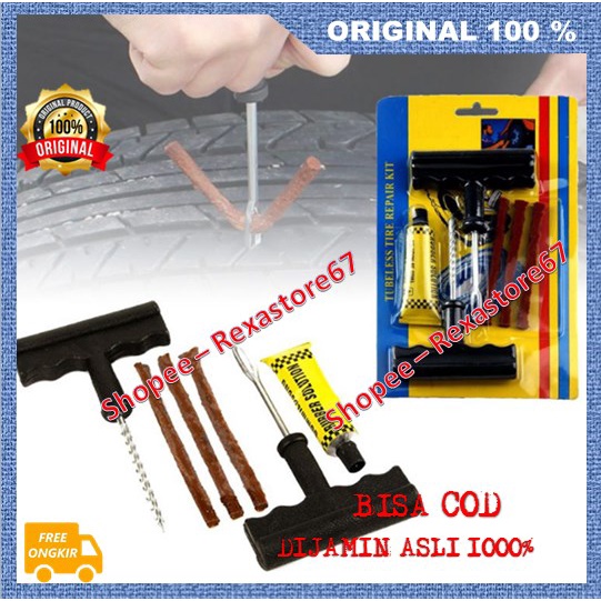 BELI 1 GRATIS 1 Alat Tubles Ekstra Alat Tambal Ban Tubles Alat Tambal Ban Tubeless Tubles Bocor Kemp