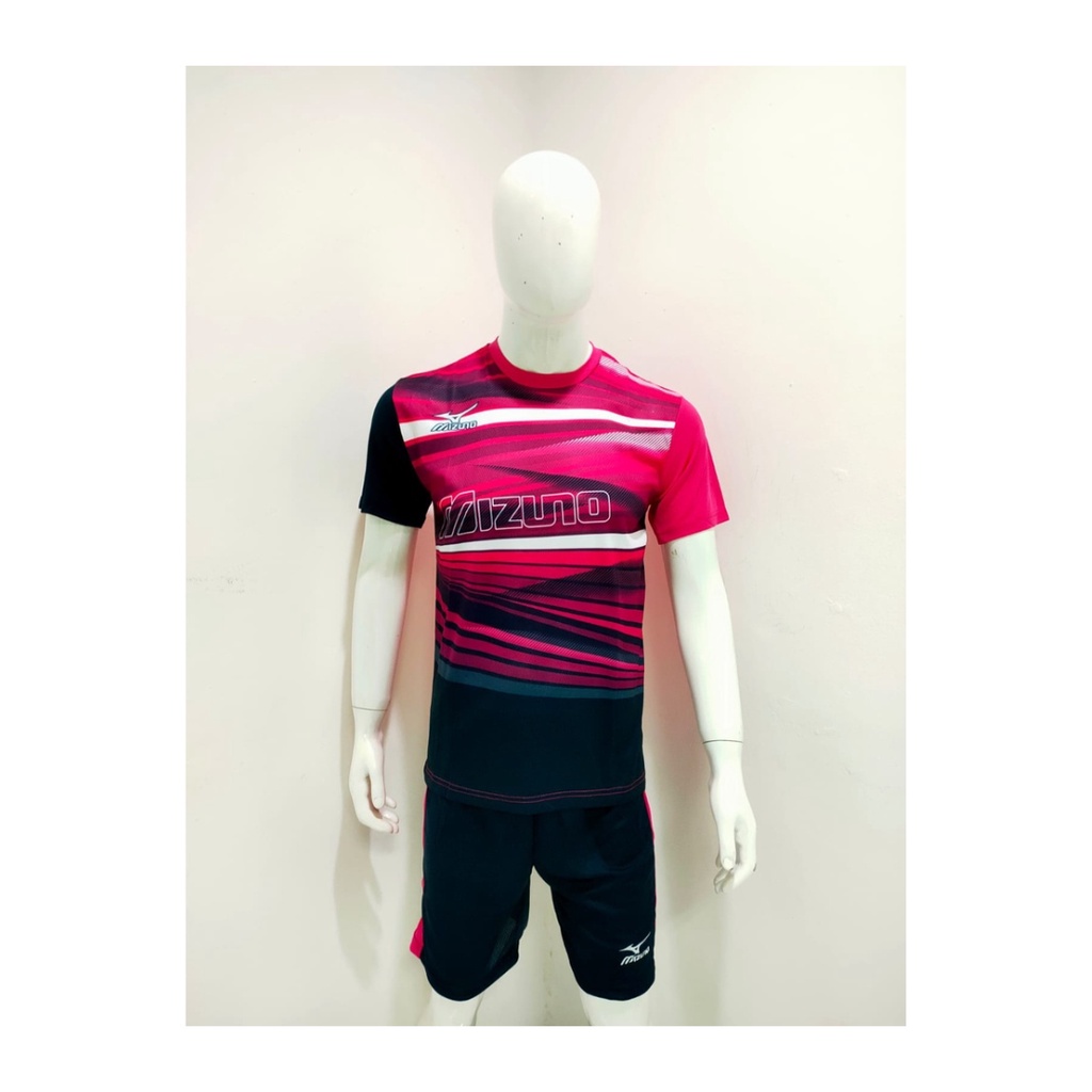 jersey volly pria MZ128 kaos voli baju celana bola setelan wanita dewasa t-shirt outfit seragam jarsey kostum olahraga custom pakaian apparel sport jersy volley ball casual jersi suit magenta