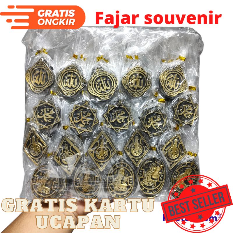 ISI 100 PCS SOUVENIR GANTUNGAN KUNCI KALIGRAFI RESIN SOUVENIR PERNIKAHAN UNIK SOUVENIR KHITANAN souv