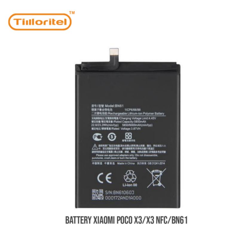 BATTERY POCO X3/X3 NFC/BN61