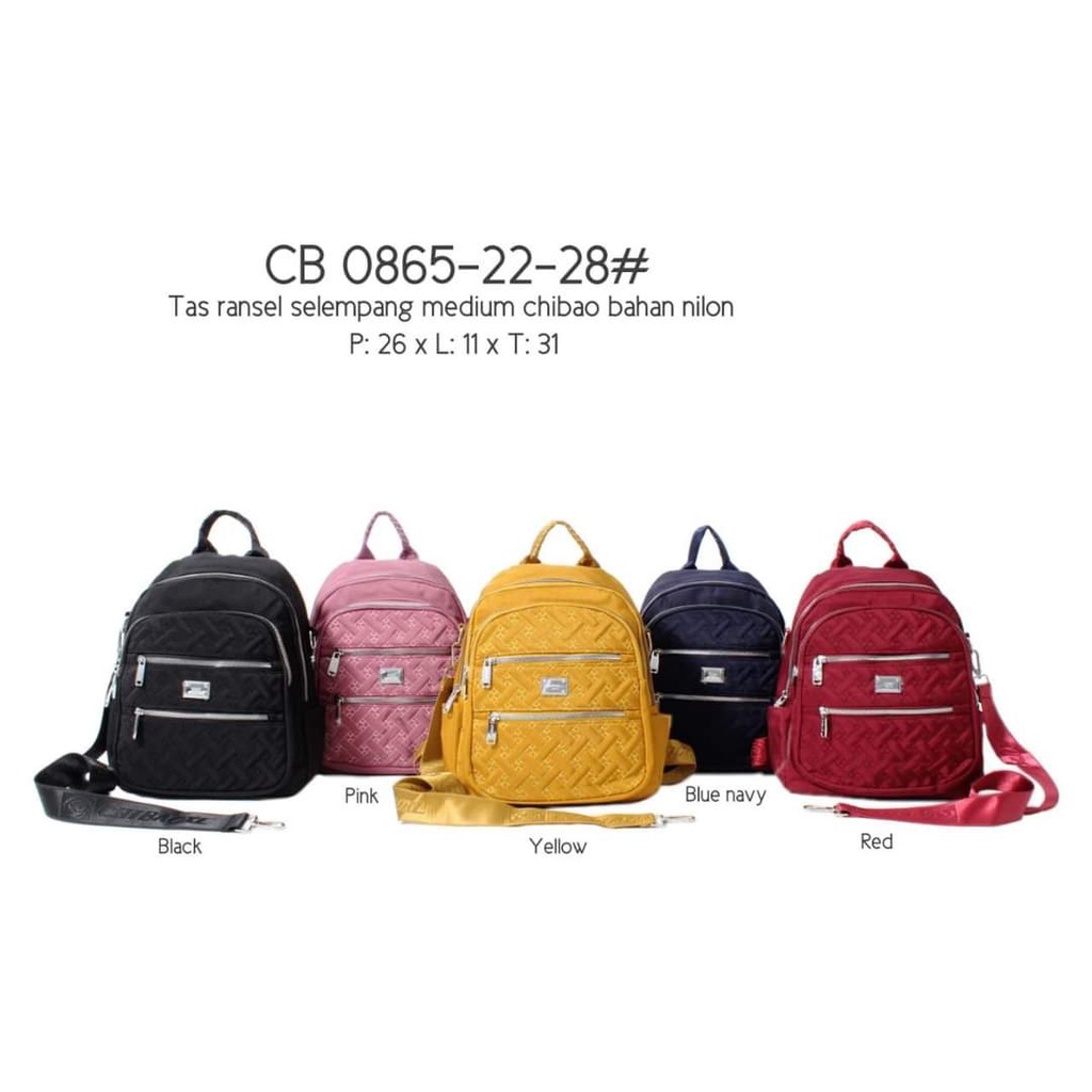 Tas Ransel Chibao 0865-22 Bahan Kanvas size 33x27x12 cm. Tas Wanita Tas Ransel Wanita Import Tas Chibao Ransel Import BEST SELLER TERBARU BISA BAYAR DITEMPAT.!!!!