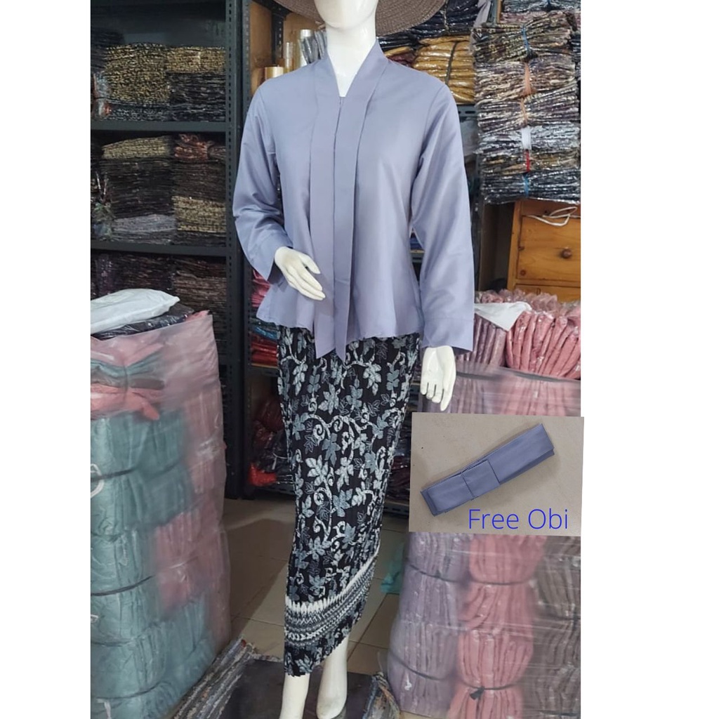 Setelan Kebaya Modern Floy Kutubaru Lengan Panjang