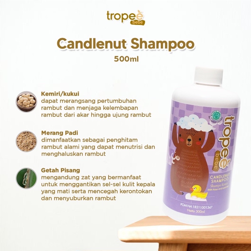 Tropee Bebe Candlenut Shampoo Refill 500ml Shampoo Bayi Kemiri