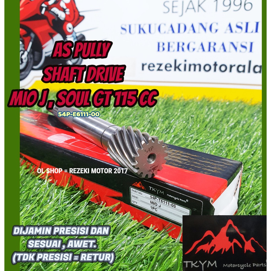 AS Pully Shaft Drive YAMAHA MIO J 115CC 54P-E6111-00 TKYM TAKAYAMA