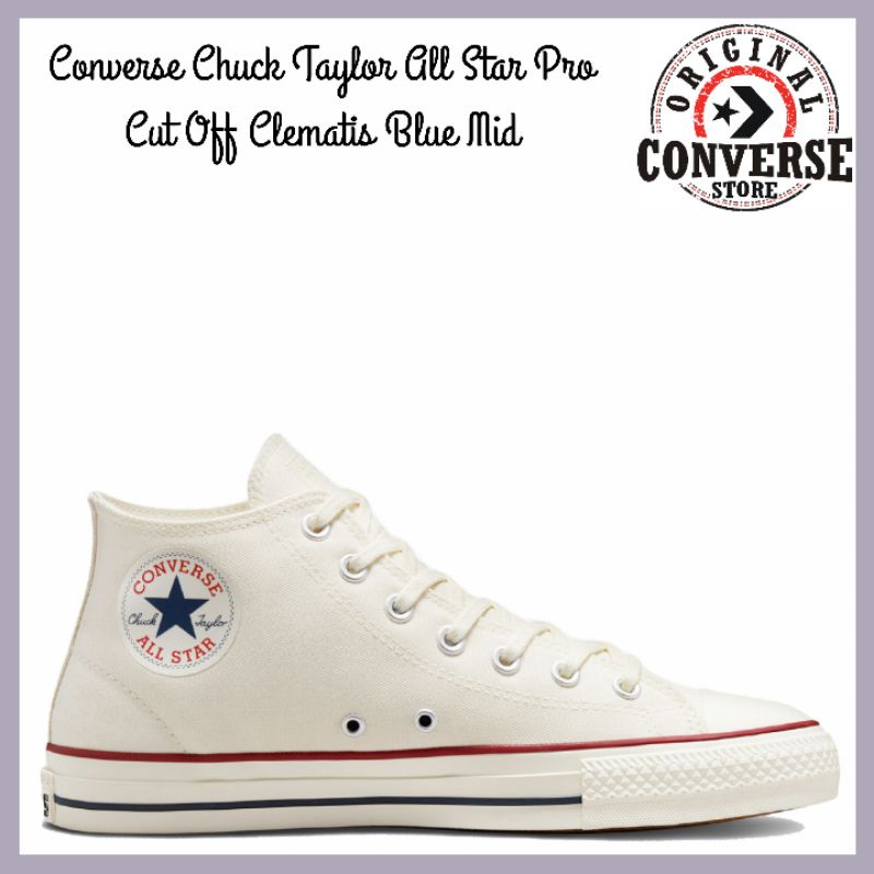 ORIGINAL CONVERSE CHUCK TAYLOR ALL STAR PRO CUT OFF CLEMATIS BLUE Mid A02137C UNISEX