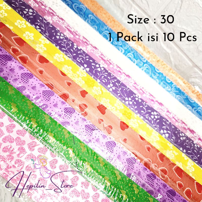 

PITA TARIK Size 30 ( 1 Pack isi 10 ) / Pita Serut / Pita Kado / Pull Flower Ribbon