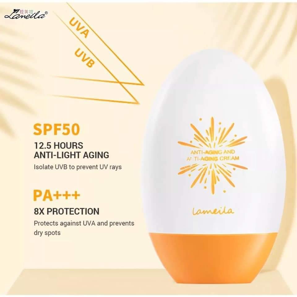 LAMEILA Sunscreen SPF50 Sunblock Intensive UV Sun Cream SPF50+ PA+++ Anti Aging Cream Waterproof Whitening