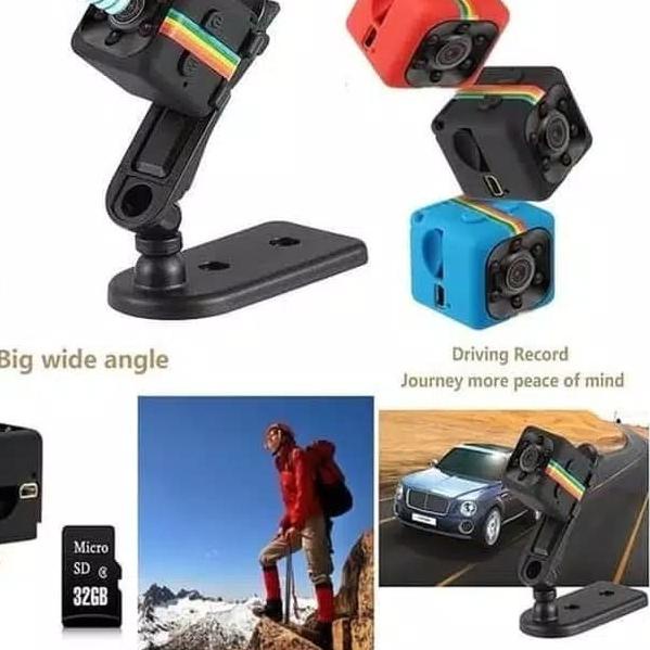 CAMERA MINI SPY CAMERA PENGINTAI MINI DV SQ11 FULL HD 1080P - Hitam