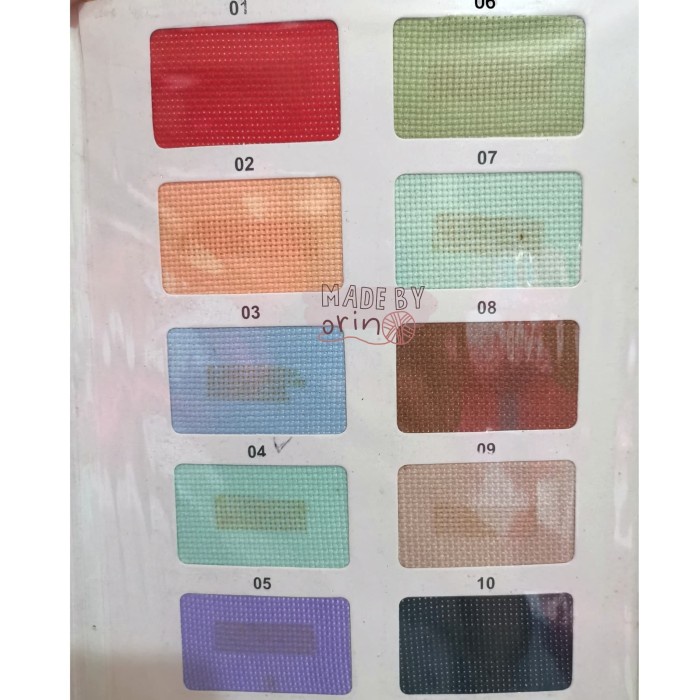 Kain Kain Strimin Sulam Kristik Cross Stitch