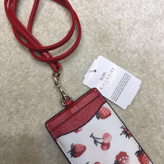 （Shopee live）23679 COACH lanyard/ Kartu kerja/pemegang kartu id /DIY klasik /original/name tag holder   108-CHW623679  gongzhuopai