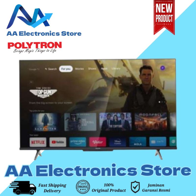 POLYTRON PLD 55UG5959 LED 55 INCH UHD 4K SMART GOOGLE TV PLD55UG5959