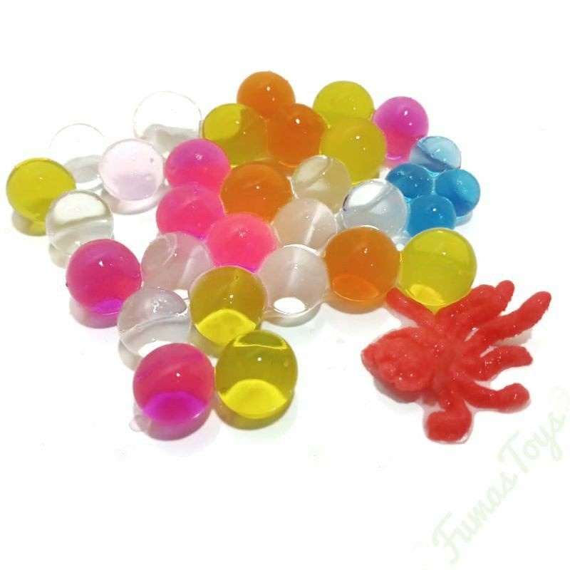 PROMO - Biogel Rendaman Waterbeads Bola Crystal Boll Seven Color / mainan anak / hidrogel / Montessori /sensory