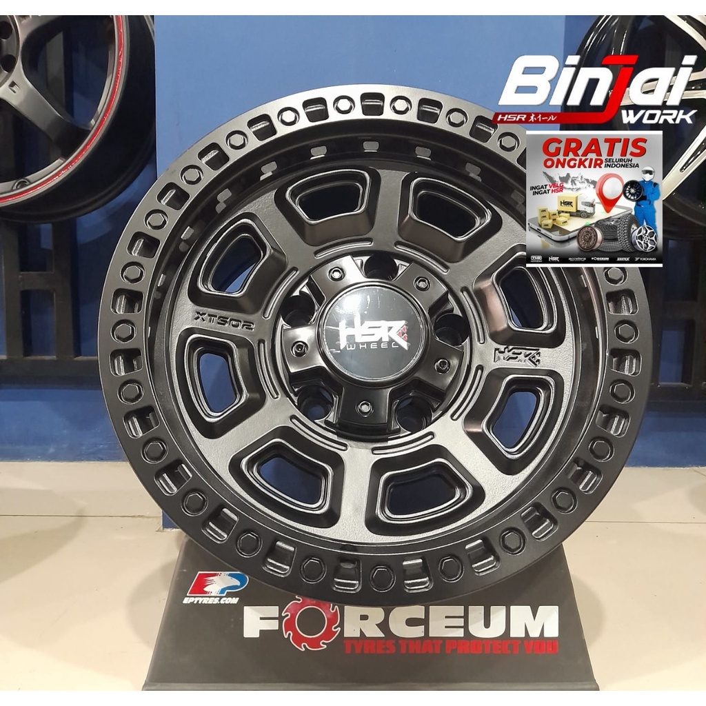 Velg HSR Offroad Buat Mobil Vitara Jimny Katana Pelek ring 15 XTS02