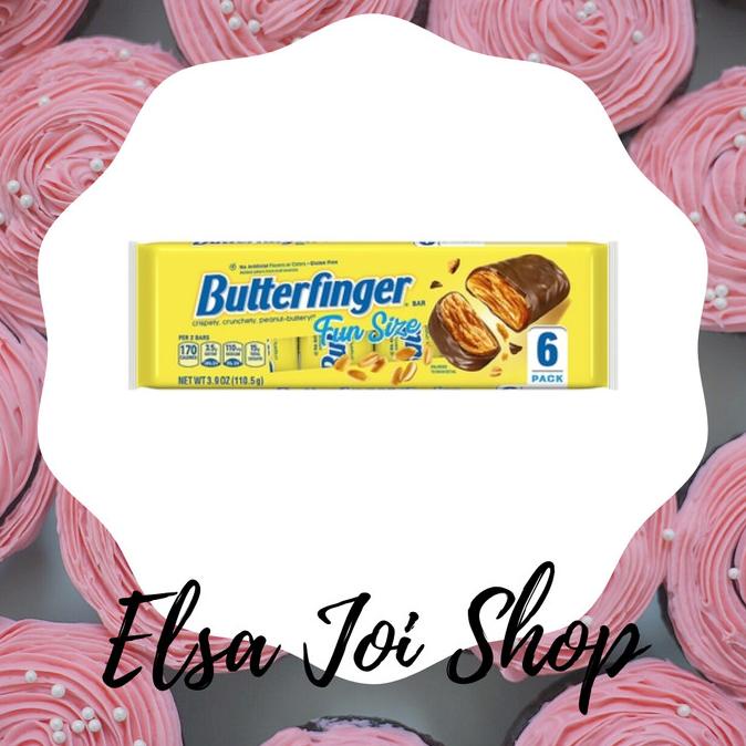 

BAYAR DITEMPAT Butterfinger Chocolate Candy Bars Fun Size Isi 6 - 110.5 Gr /PERMEN LUNAK/PERMEN VIRAL/PERMEN MILO/PERMEN YUPI/PERMEN JADUL/PERMEN KARET