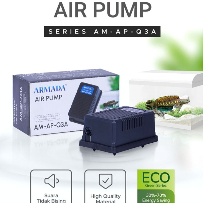 AERATOR 1 LUBANG ARMADA AM Q3 AERATOR AQUARIUM MESIN GELEMBUNG UDARA AIR PUMP