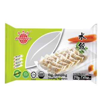 Pangsit Vegetarian/Shui Jiao/Sui Kiau/Everbest Dumpling 210 gr 14pcs Halal SuiKiao Dim Sum Frozen