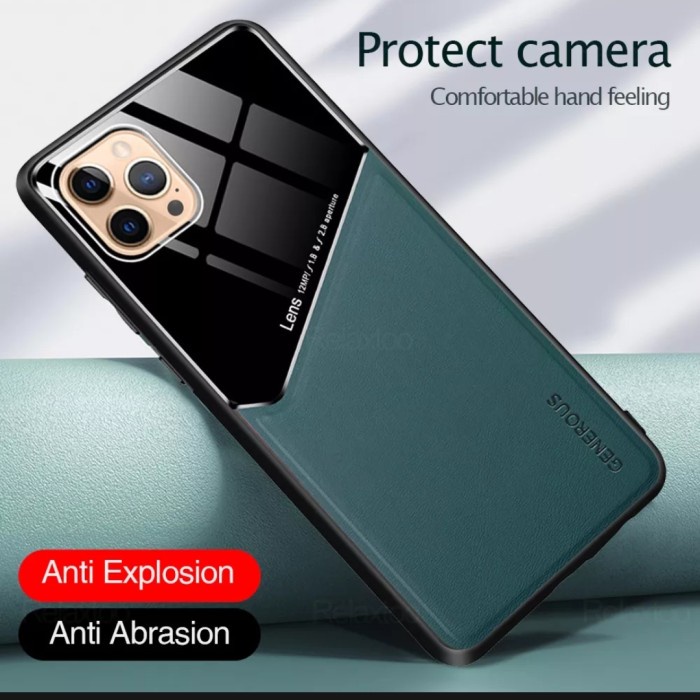 Casing IPHONE 13 PRO MAX / 12 PRO MAX SOFTCASE SARUNG COVER CASING TEKSTUR KULIT GENEROUS