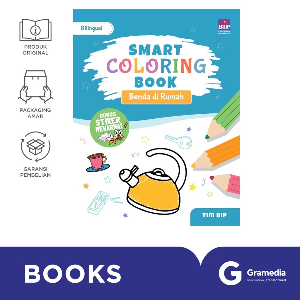 Buku Smart Coloring Book: Benda Dirumah