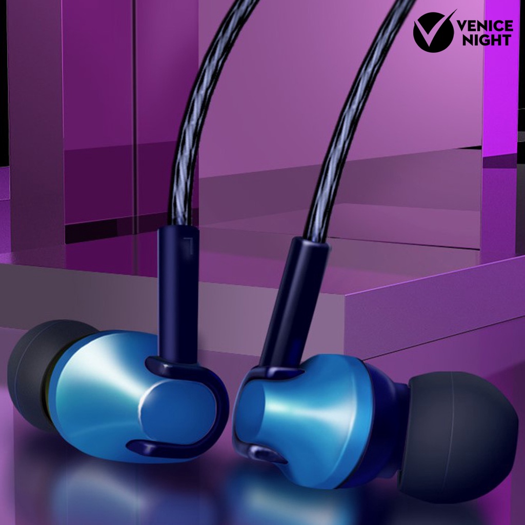 (VNEP) (Berkabel) Earbud High Fidelity Ultra Bass Sound Ergonomis 3.5mm Komputer Gaming Earbud In-ear untuk Merekam Lagu